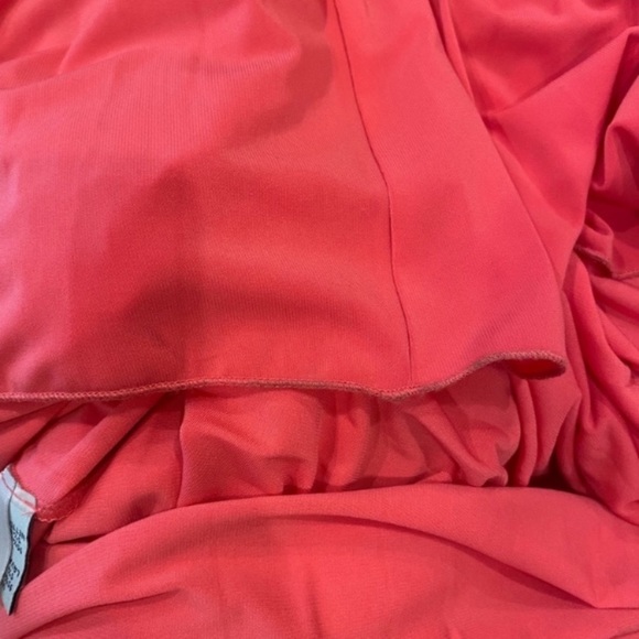 Eliza J Pink Maxi Dress Formal Pleated Gold Halter Size 6 Wedding Guest Cocktail - Picture 5 of 6